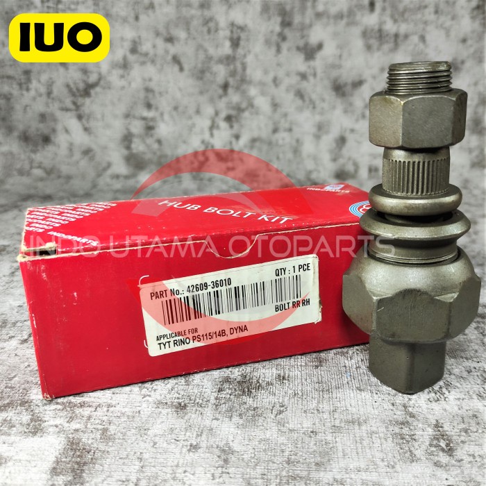 BOLT RR RH Toyota Rino PS115/14B, Dyna - 42609-36010 Indoparts