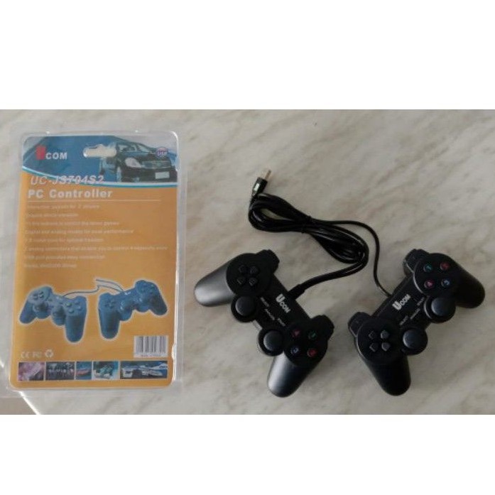 Gamepad Double Hitam / Joystick Double Pc / Gamepad Ucom Double / Gamepad Ucom