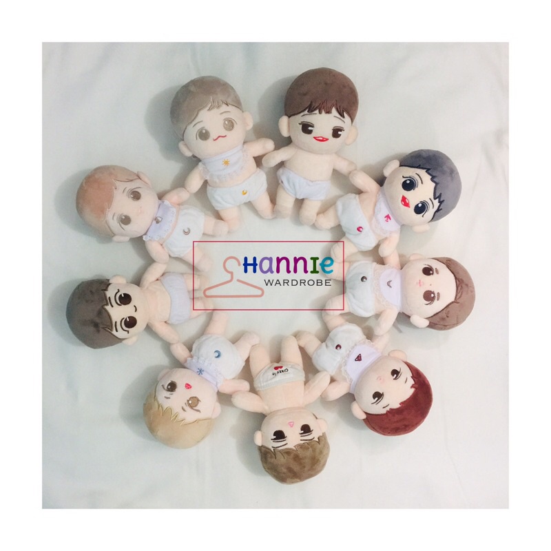 EXO BABYBOO DOLL 20CM 15CM 10CM XIUMIN SUHO LAY BAEKHYUN CHEN CHANYEOL D.O KAI SEHUN