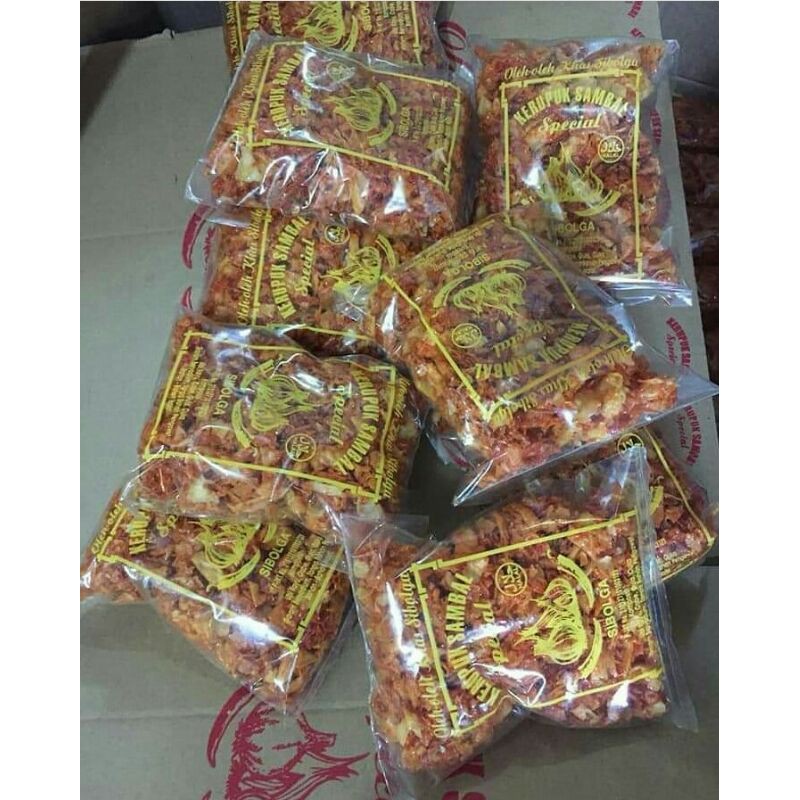 

Kerupuk sambal spesial ikan teri khas Sibolga