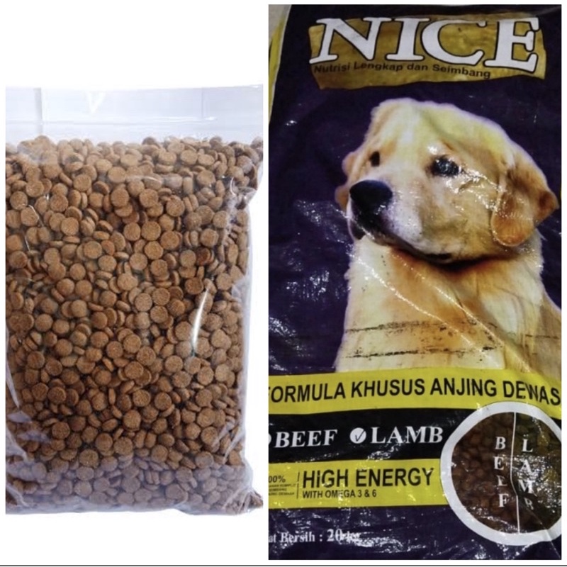 [GOSEND] Makanan Anjing Nice Dog Lamb 20kg / NiceDog 20 kg / Dog Food