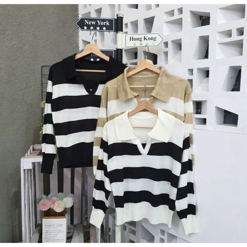 crop top Fuji Blouse blaster rajut Premium