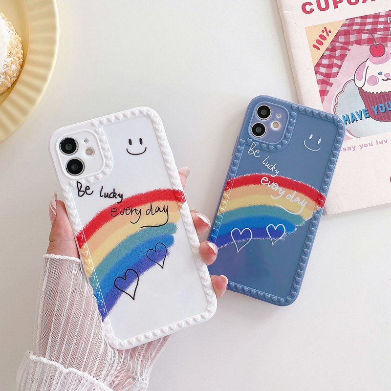 Jual Rainbow Soft Case Love Frame Case Oppo A3s A53 A32 A15 A15s A35