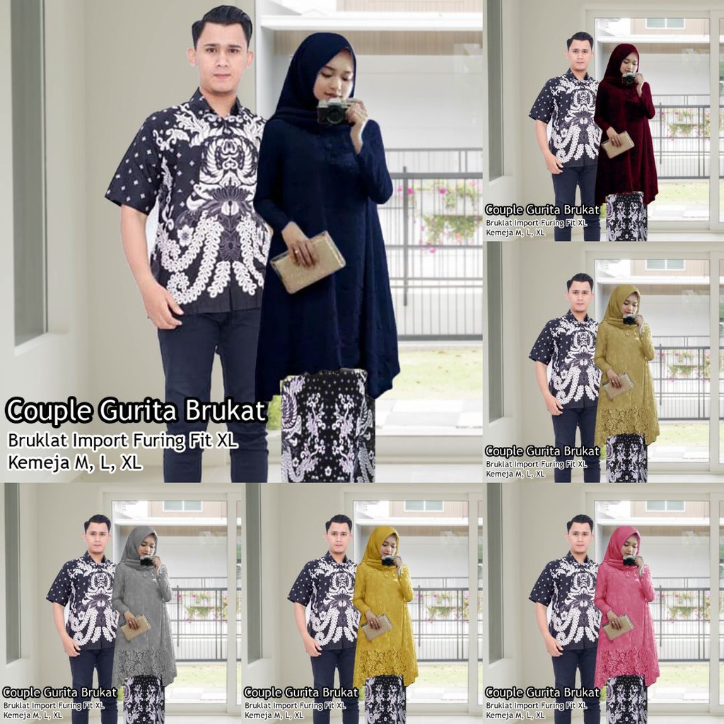 Terlaris (ada Baju Anak) Couple Batik Setelan Brukat Batik Gurita Safitri mr8DQ6UWaQAkw