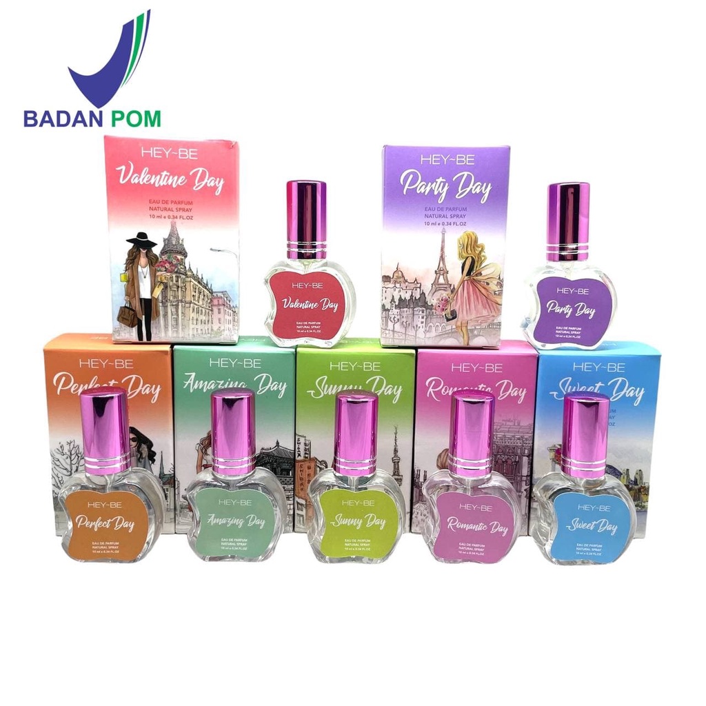 7 VARIAN HEY-BE [BPOM] PARFUM 10ML EDP PARFUME WANITA TAHAN LAMA 24 JAM