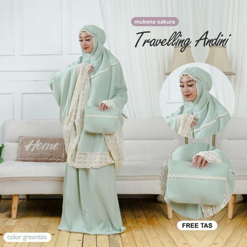 Mukena Travelling Andini Mikro-Mukena Jumbo Renda