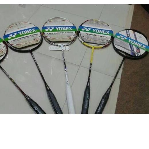 ✯ Raket Badminton Carbon Free Tas dan Grip ➭