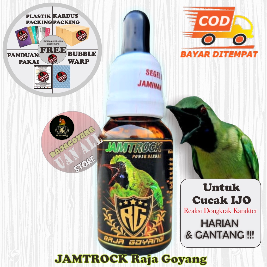 Jamtrock Raja Goyang Vitamin Burung Cucak Ijo Original RG Herbal Alami 100% /Vitamin Cucak Ijo Untuk