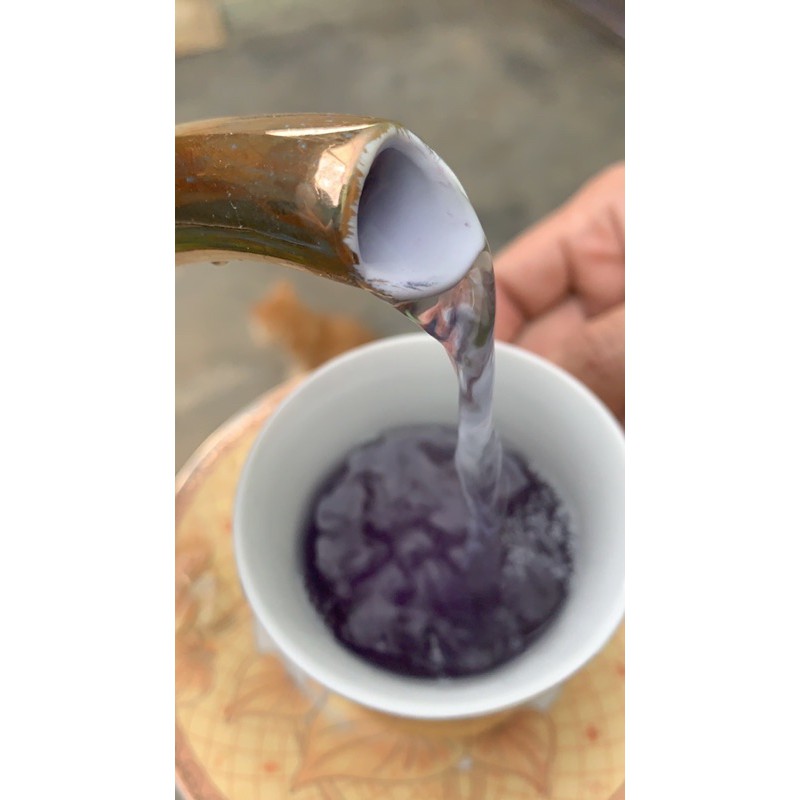 Purplelicious tisane (telang, globe amarant, forget me not)