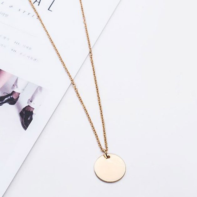 OILA kalung simpel bulat small round thin simple necklace jka159 (3D2)
