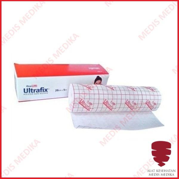 Ultrafix 20cm x 5m Onemed Plester Penutup Luka Alat Perlengkapan P3K Plaster Non Woven 20cmx5m 20 cm 5 m Roll