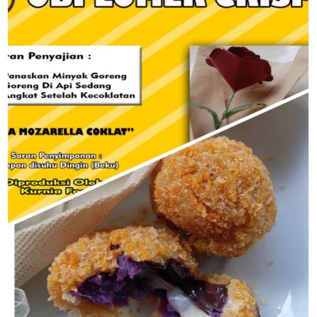 UBI LUMER CRISPY MOZARELA DAN COKLAT