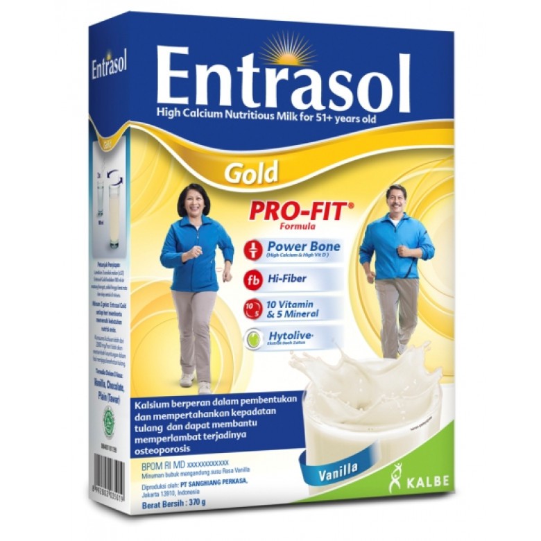 

RB22 Entrasol Gold 580/560gr Susu Lansia Rendah Gula