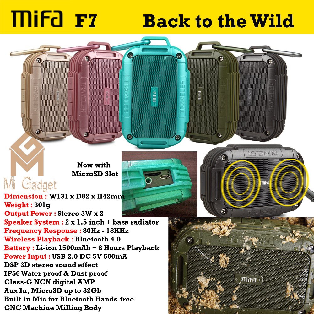 mifa f7 spesifikasi