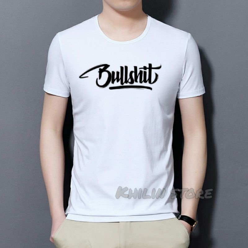 Kaos Bullsht Pria baju kaos distro pria lengan pendek atasan cowok premium fashion lelaki cod