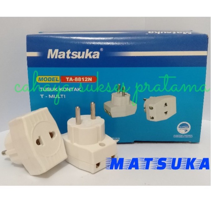 T Multi 3lubang/ Steker T multi TA8812 Matsuka