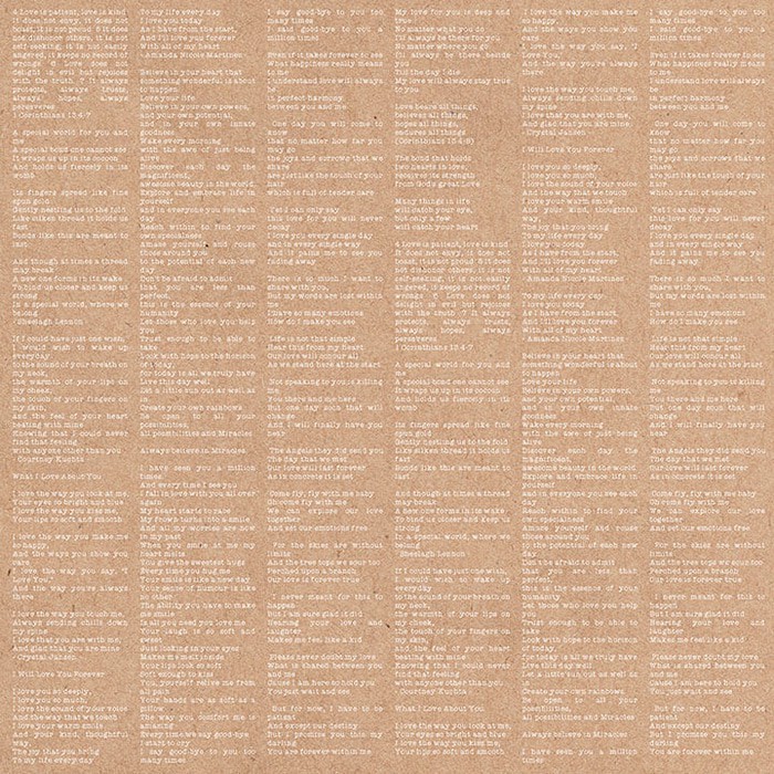 Kertas Scrapbook uk. 30x30 cm - Something Blue - P1522b_TrueLove