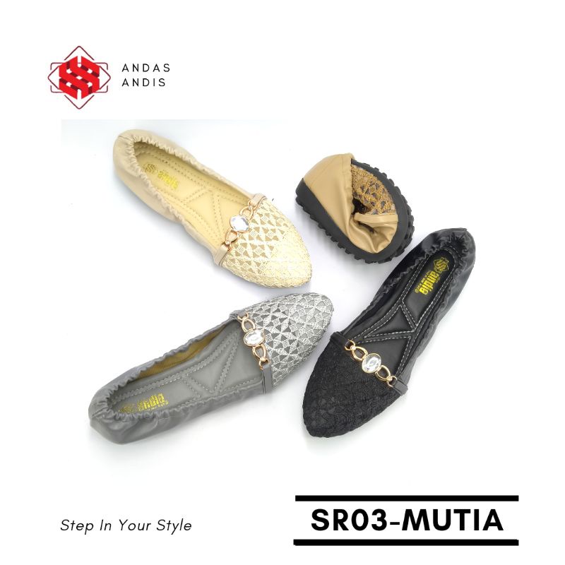 Andas Andis - Sepatu Flatshoes Ballerina Wanita Mutia