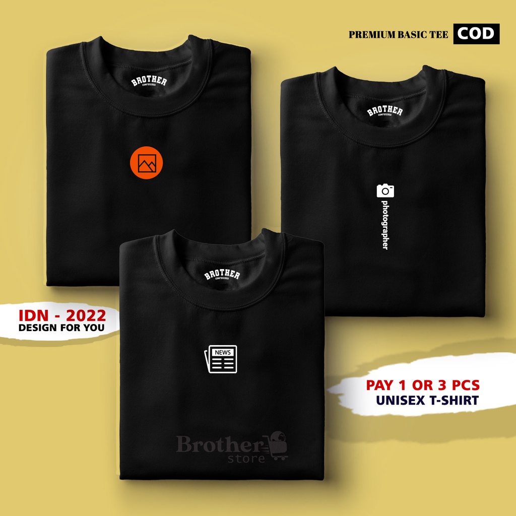 BUY 1 OR 3 PCS ( PROMO COD ) BROTHER STORE / Kaos Distro100% Catoon Combed 30s /ArticelINP