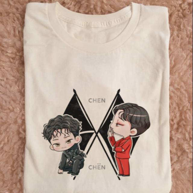 Kaos Kpop Unisex EXO Obsession Chen Chibi