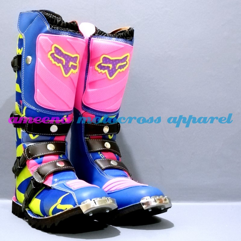 Sepatu Cross Fullprint Besi - Sepatu Trail Motocross - Sepatu MX Adventure - 004