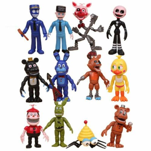 12pcs / Set Mainan Action Figure Karakter Anime Five Nights At Freddy 's FNAF Chica Bonnie Foxy Freddy Fazbear