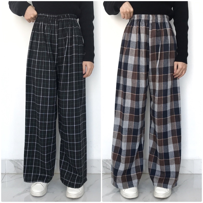 CELANA FLANEL KALLYOUTFIT CELANA TARTAN KOTAK