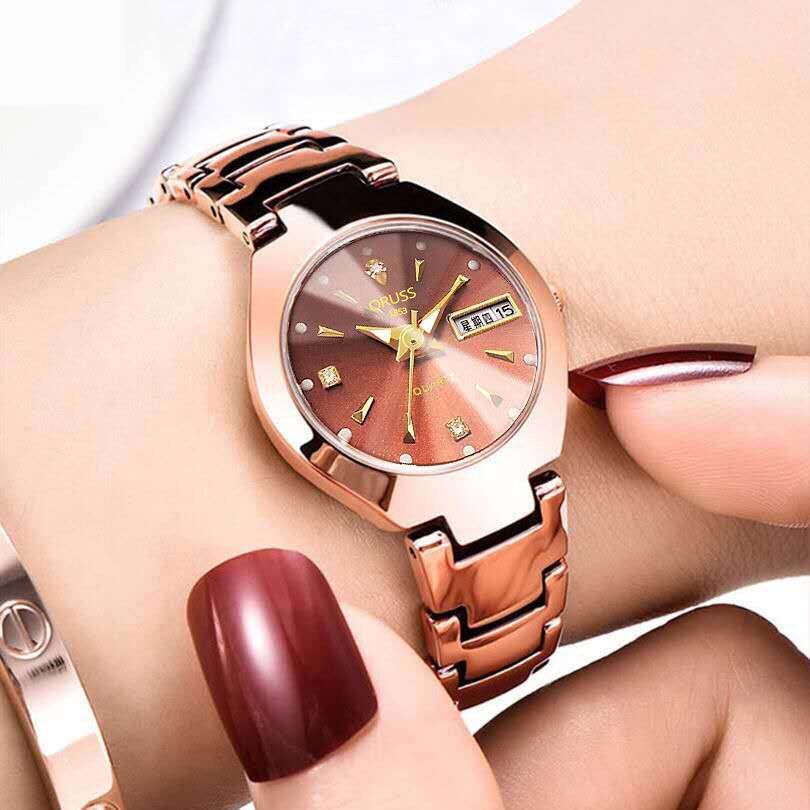 Jam Tangan Waterresistant Original Luxury Strap Stainless Steel Casual Import ORUSS R 13 ✅COD (Free BOX+BUBBLE WRAP）