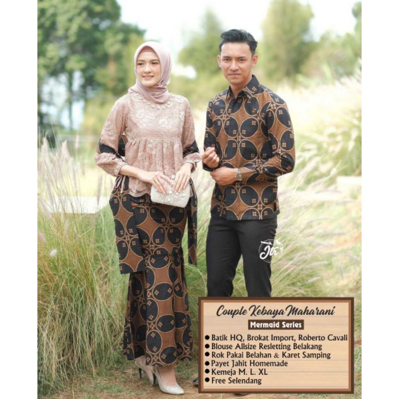 BATIK COUPLE KEBAYA BROKAT COUPLE KEBAYA LAMARAN COUPLE KEBAYA KONDANGAN KEBAYA COUPLE WISUDA