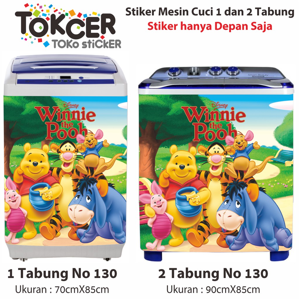 Stiker Mesin Cuci Winnie The Pooh