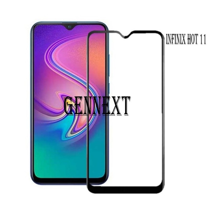 TEMPERED GLASS FULL LEM INFINIX HOT 11 HOT 11S INFINIX ZERO X PRO