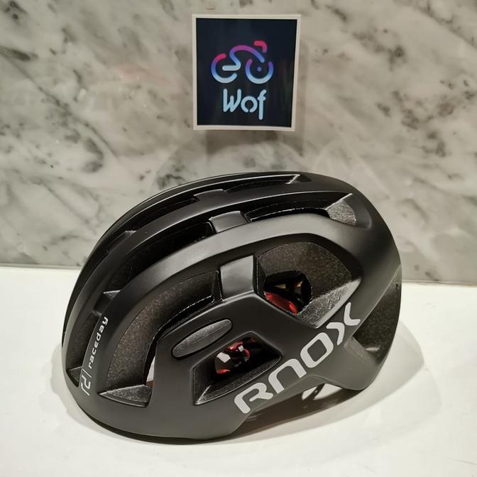BEST Helm Sepeda RNOX Raceday, MTB Design POC, Harga PROMO. - Hitam