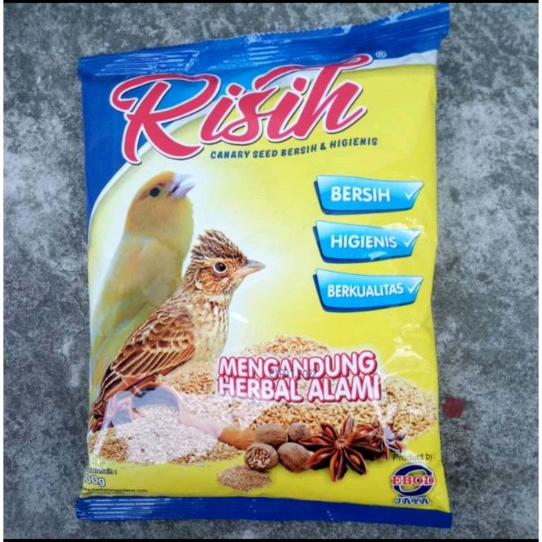 Risih canary seed bersih dan higenis