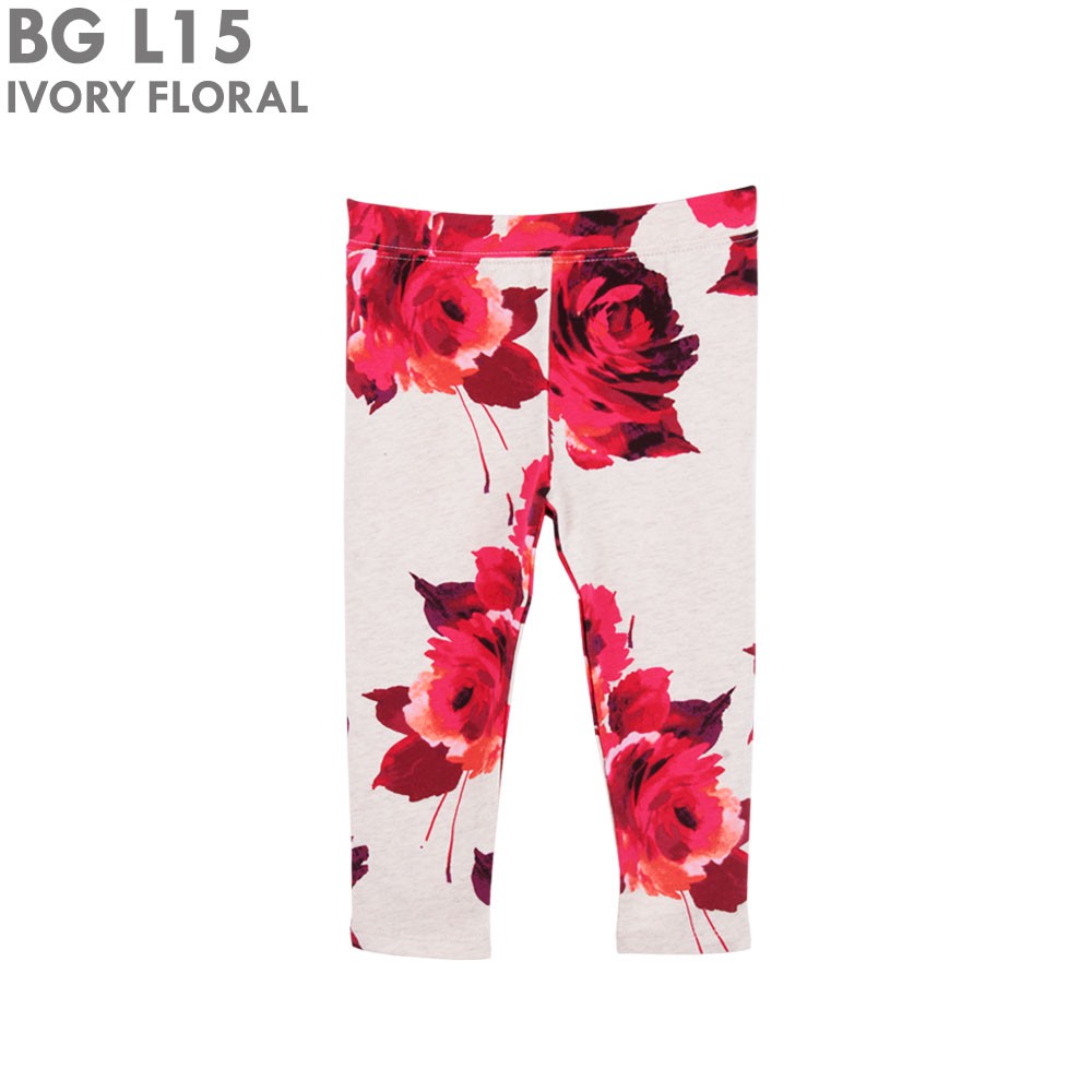 Pusat Pakaian  Anak  Balita Legging Bayi  Motif Warna Ivory 