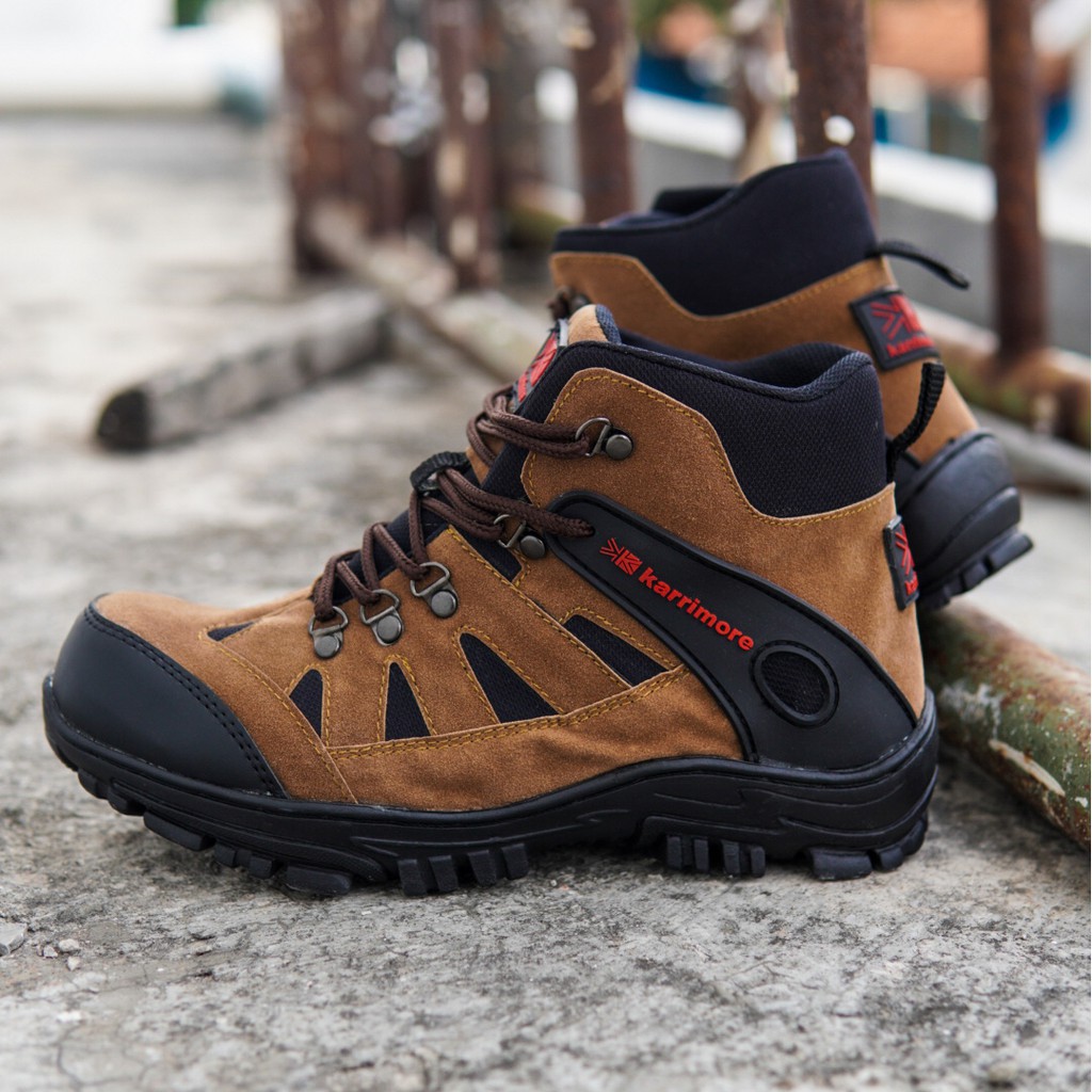 TERMURAH !! SEPATU BOOTS PRIA UJUNG BESI KARRIMORE SEPATU NAIK GUNUNG SAFETY SHOES KARIMORE MURAH