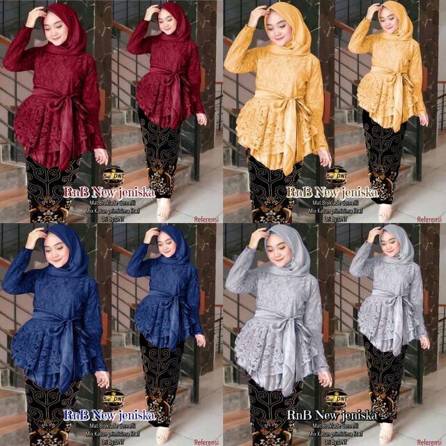 setelan kebaya batik RnB New Jeniska