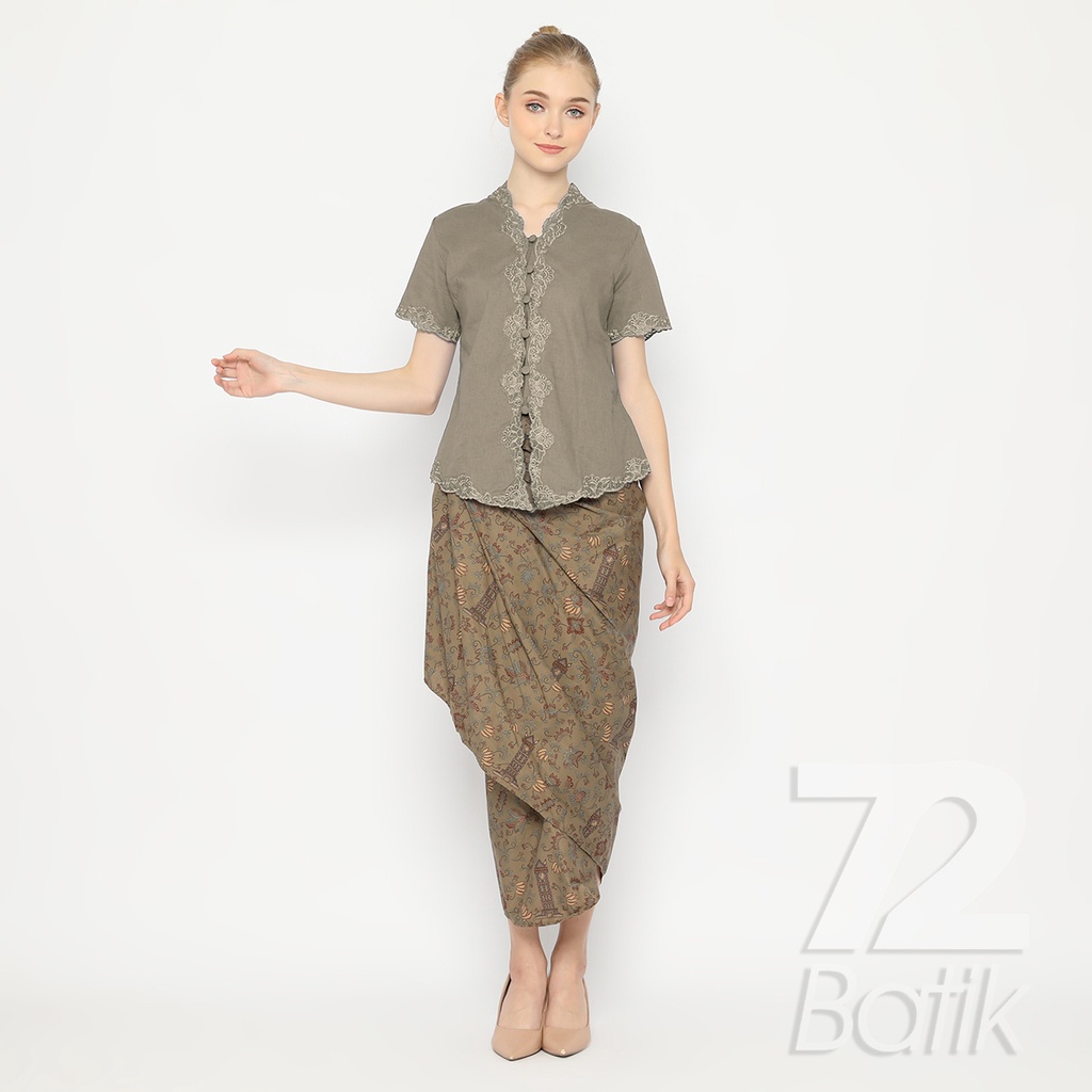 ROK BATIK SPAN Skirt Lilit Kebaya Instan Modern Wanita Motif Jam Gadang Warna Hijau Abu 721032 CAP 72 - Rok Batik Lilit Bawahan Skirt Kamen Kebaya Songket Batik Panjang Plisket Span Instan Jadi Bali Lembaran Premium Modern Untuk Wanita Kondangan