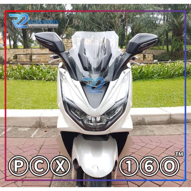 Tameng Windshield + Spion Lipat PCX 160