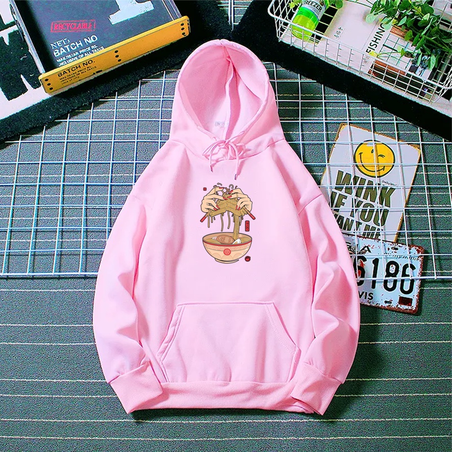 Sweater hoodie wanita NOODLES baju cewek anime keren