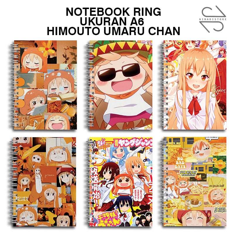 

(BELI 6 GRATIS 1)Buku Tulis Catatan buku notebook buku diary Notebook Ring Spiral A6 60 Lembar koleksi gambar himouto umaru chan part4