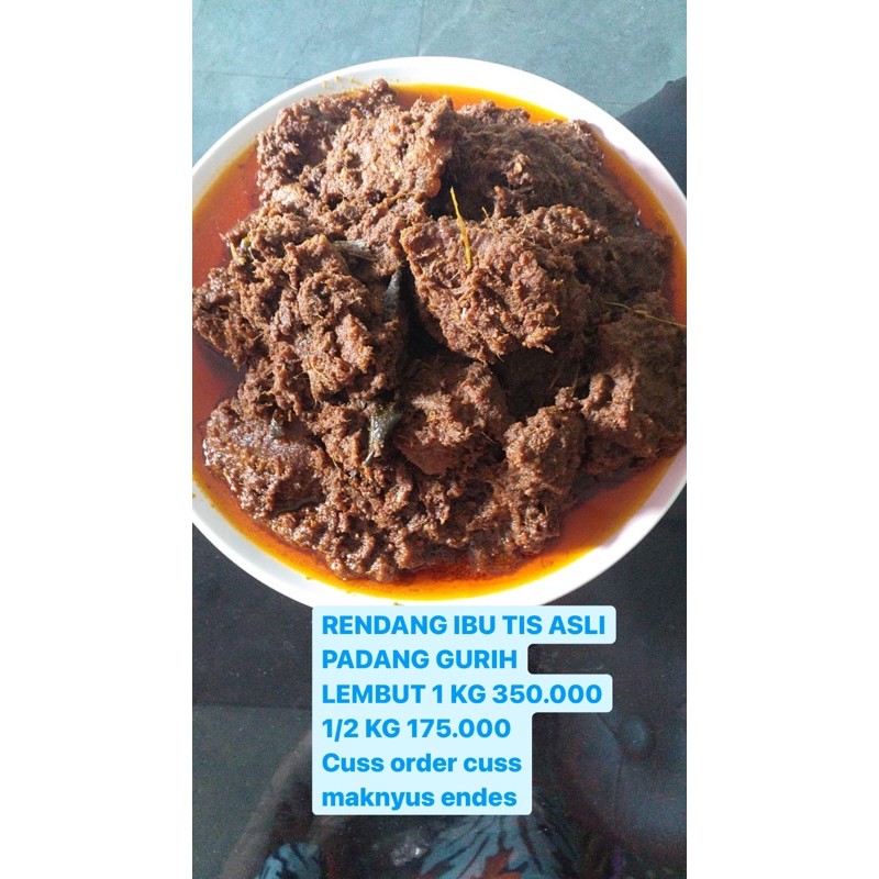 

RENDANG IBU TIS ASLI PADANG 1/2KG