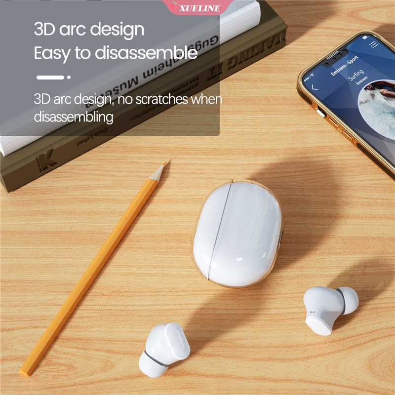 Soft Case Silikon Transparan Polos Simple Cover Proteksi Headphone Beats Studio Buds A2514