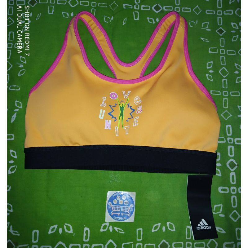 Sport Bra ADIDAS LOVE UNITES BELIEVE THIS 2.0 GRAPHIC BRA HB4780 Original