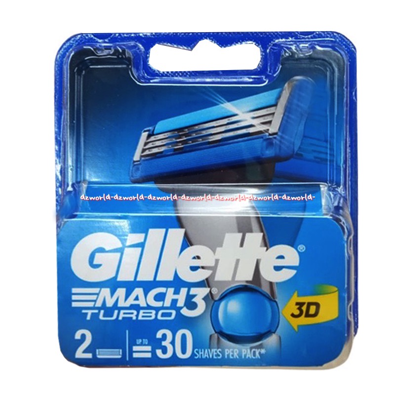 Gillette mach3 turbo Isi Ulang 2pcs Pisau cukur Gilette mach 3 turbo Refill Gilete Shaving Shave