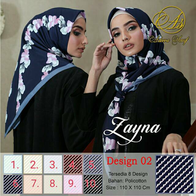 SEGIEMPAT SATIN LAMIZ / SEGI 4 SATIN LAMIZ /  HIJAB SEGIEMPAT MOTIF / JILBAB SATIN