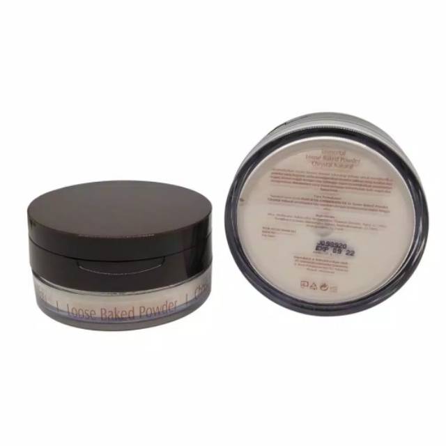 Immortal Loose baked powder chrystal natural / loose powder / bedak tabur