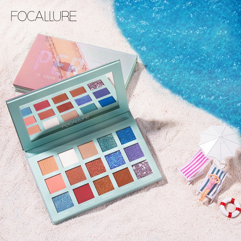 Official Distributor Focallure FA100 Glitter Eyeshadow Palette Go Travel Eyeshadow Focallure