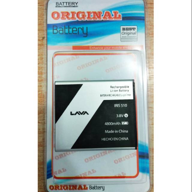 Baterai Lava Iris 510 Lafa Double Power Batre Batrai HP