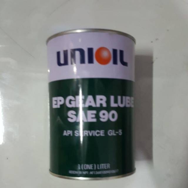 Oli Gear Unioil SAE 90 GL5. Oli Gardan Unioil SAE 90 GL5 Kaleng 1L