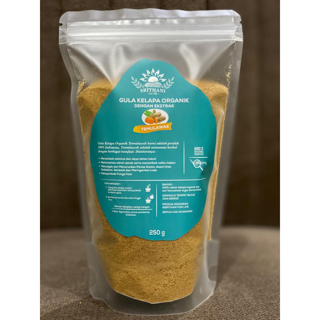 

NEW !! SRITHANI FOR LIFE - Gula Kelapa Organik Ekstra Temulawak 250 g